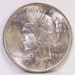 1924-P Peace Silver Dollar