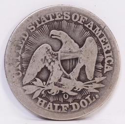 1853-O Seated Liberty Half Dollar W/Arrows & Rays