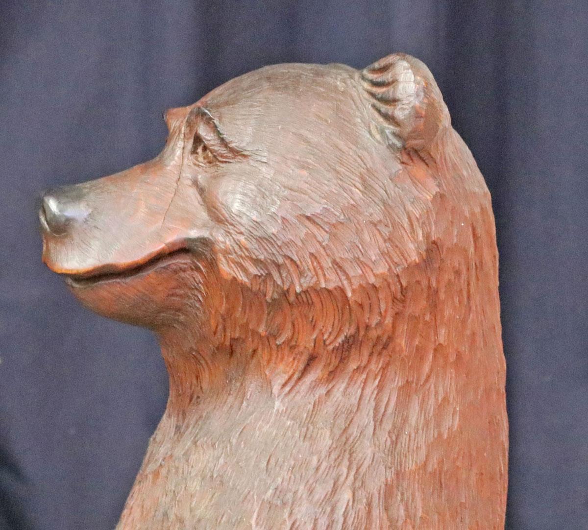 Hand Carved Wooden Bear "Fudd" by R. L. Blair