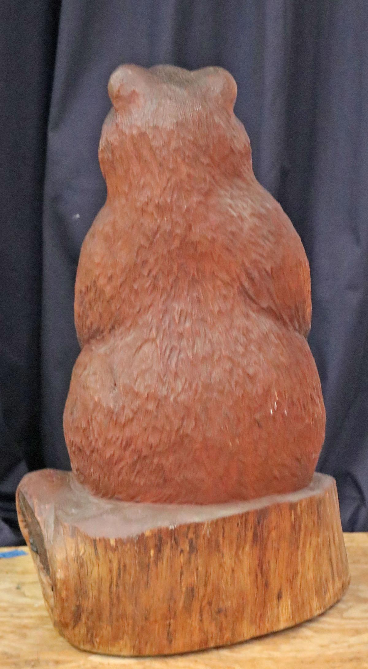 Hand Carved Wooden Bear "Fudd" by R. L. Blair