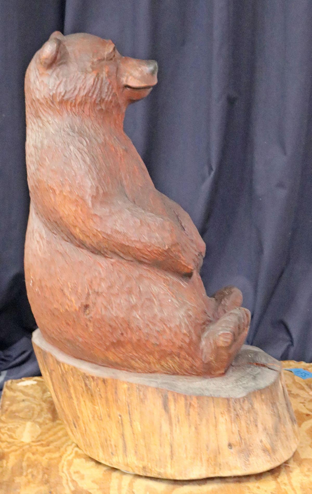 Hand Carved Wooden Bear "Fudd" by R. L. Blair