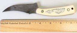 Schrade Scrimshaw Knife, USA SC602