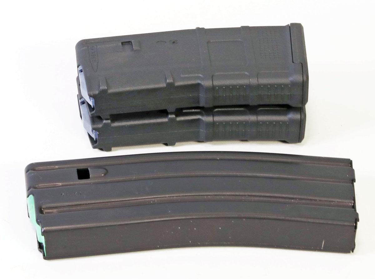 2 PMAG 20 5.56 x 45 AR/M4 Magazines, D&H Tactical 25 Rd. Magazine