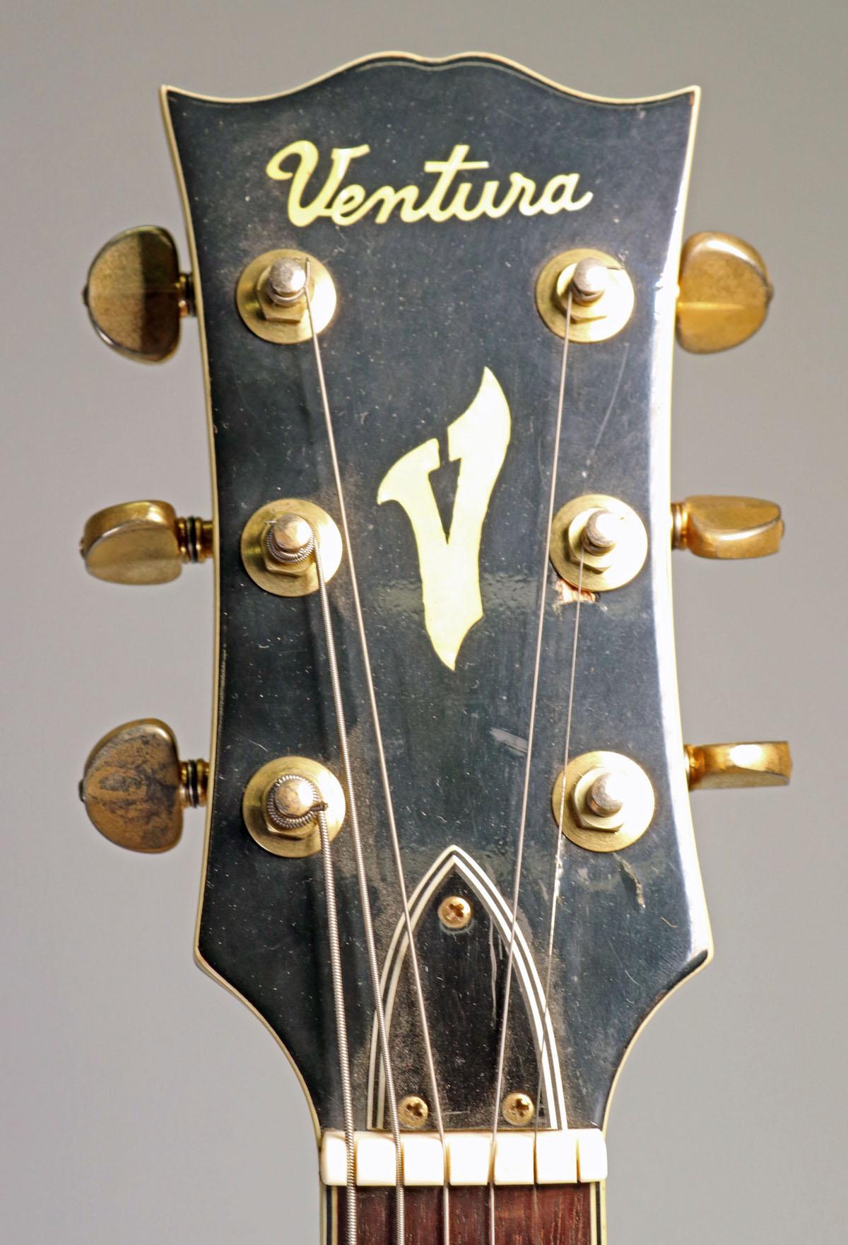 Ventura V-1300 (ES 175 Style) Hollow Body Electric Guitar, Ca. 1970's