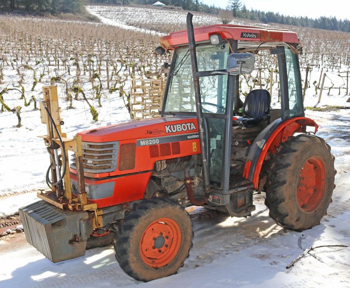 2003 Kubota M8200  Narrow 4 Wheel Drive Tractor