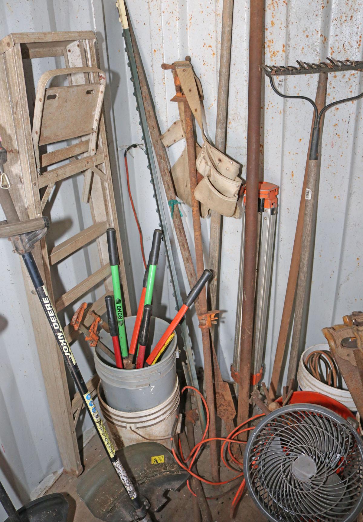 Tools - Bench, Racks:  Contents of Storage Container