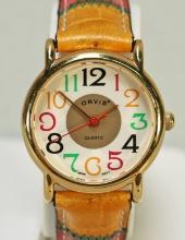 Orvis Ladies "Rainbow" Quartz Wrist Watch, NOS