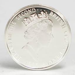 1985 Elizabeth II British Islands $20 Silver Coin