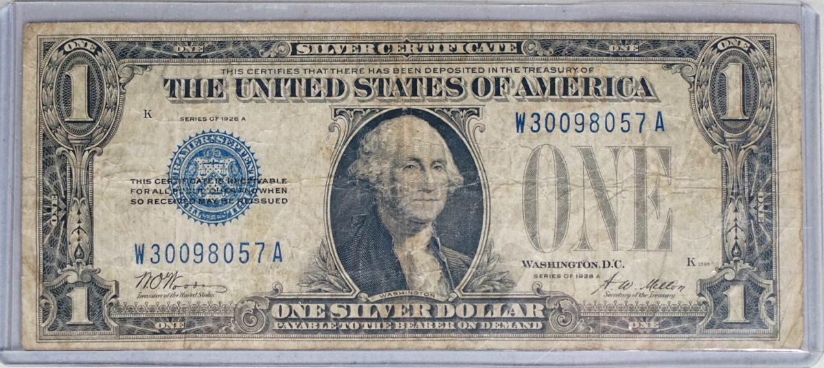 1928 A $1 Funny Back Blue Seal Silver Certificate