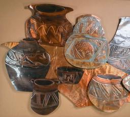 Southwest Copper Pottery Art Picture