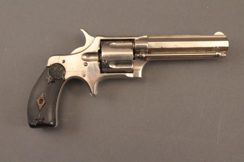 antique handgun REMINGTON RIDER .38 CENTER FIRE CAL REVOLVER,