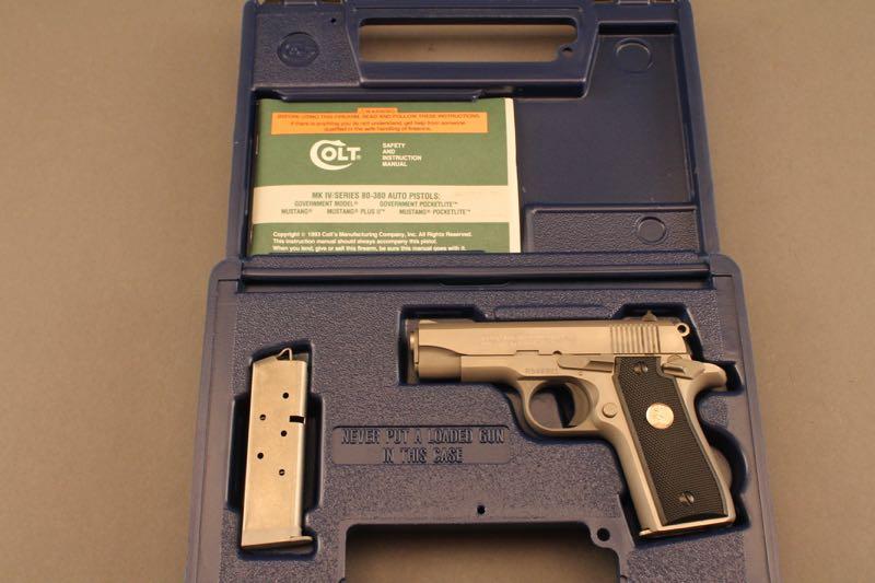 handgun COLT MODEL GOV'T MODEL 380CAL SEMI-AUTO PISTOL