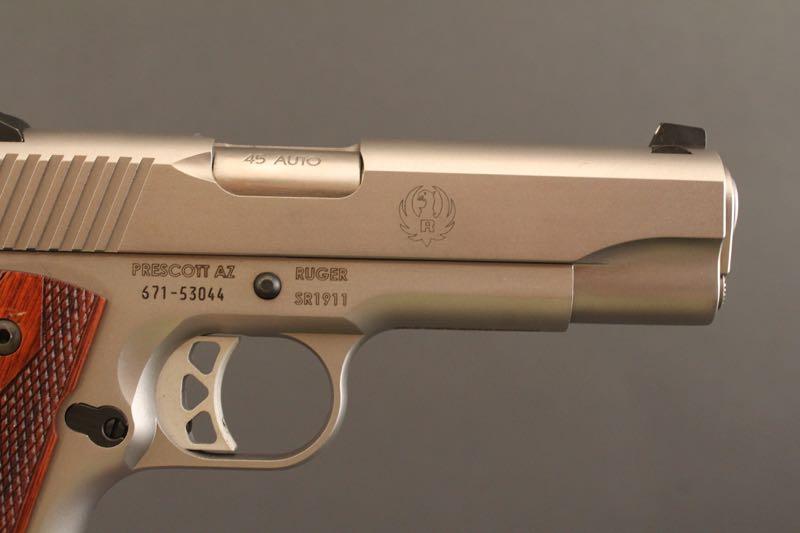 handgun RUGER MODEL SR1911, 45 ACP SEMI-AUTO PISTOL