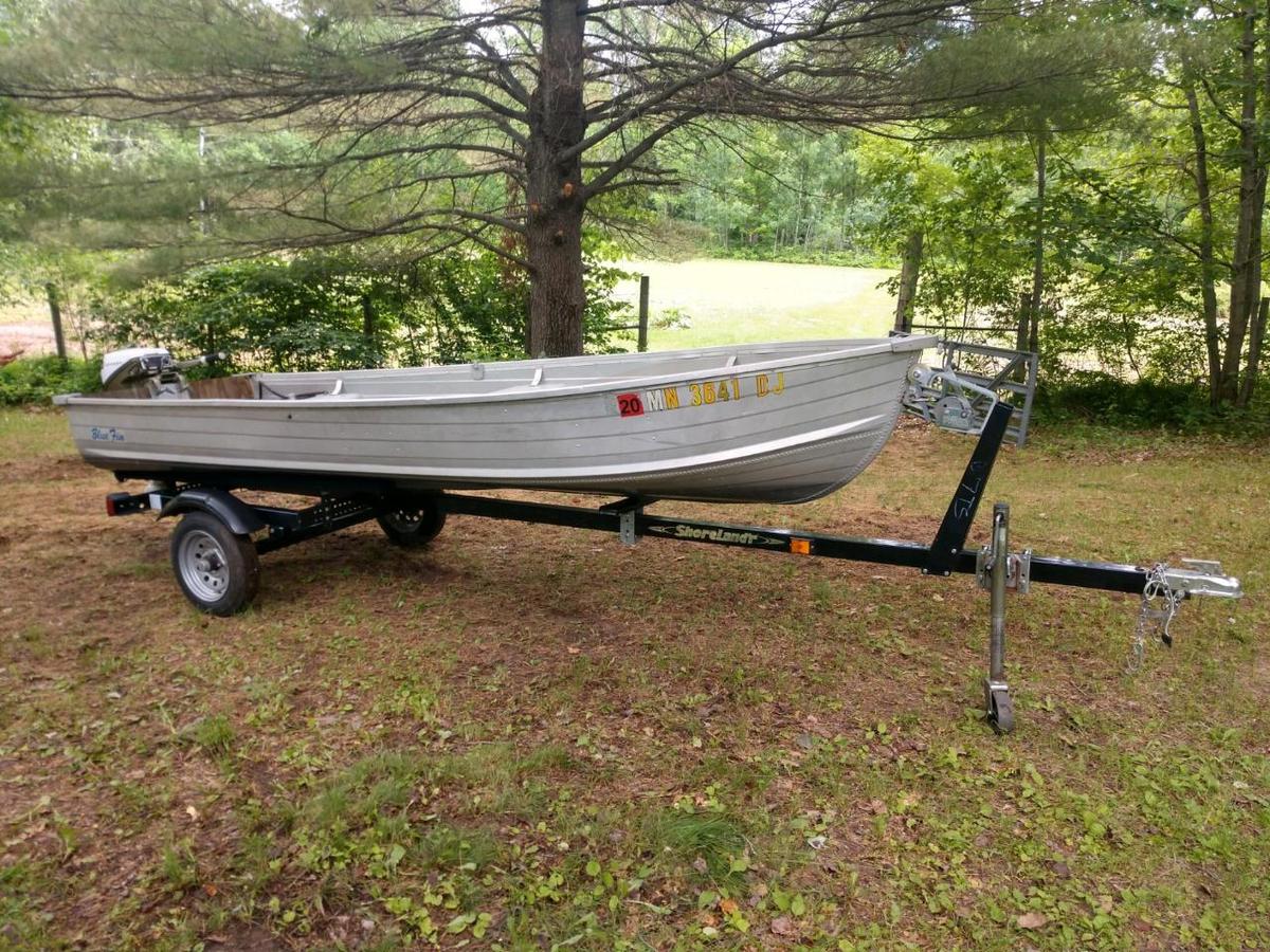 1974 Blue fin boat - trailer - motor package