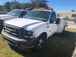 2003 Ford F350 XL Super Duty Tool Box Bed Dual Rear Wheel 7.3L Powerstroke Diesel 123100 Miles Long