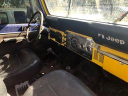 1983 Jeep CJ-7 Laredo 6 Cylinder w/ Wench VIN: 1JCCM87A50T0303401983; 258 cid 6 cylinder 101166 mile