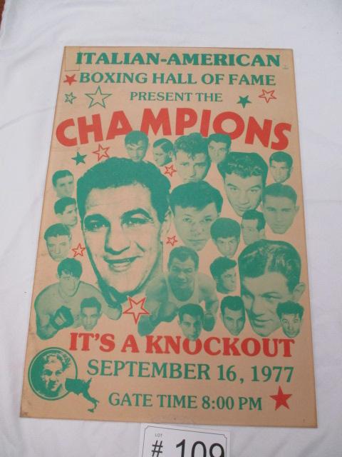 Original Poster Italian-American Boxing
