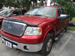 2007 F150 4x4 Lariat Crew Cab, Standard Bed, Leather, Rear A/C, 5.4 V8, 132,349 Miles