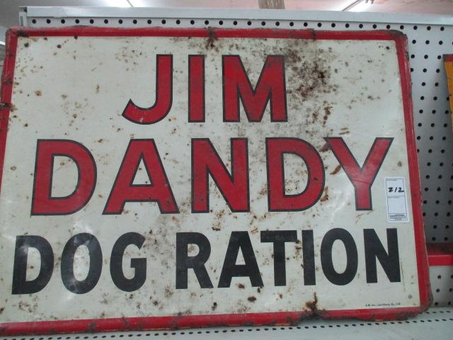 Jim Dandy Dog Ration Sign