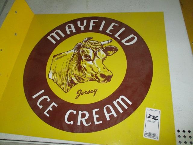 Mayfield Ice Cream Flange Sign