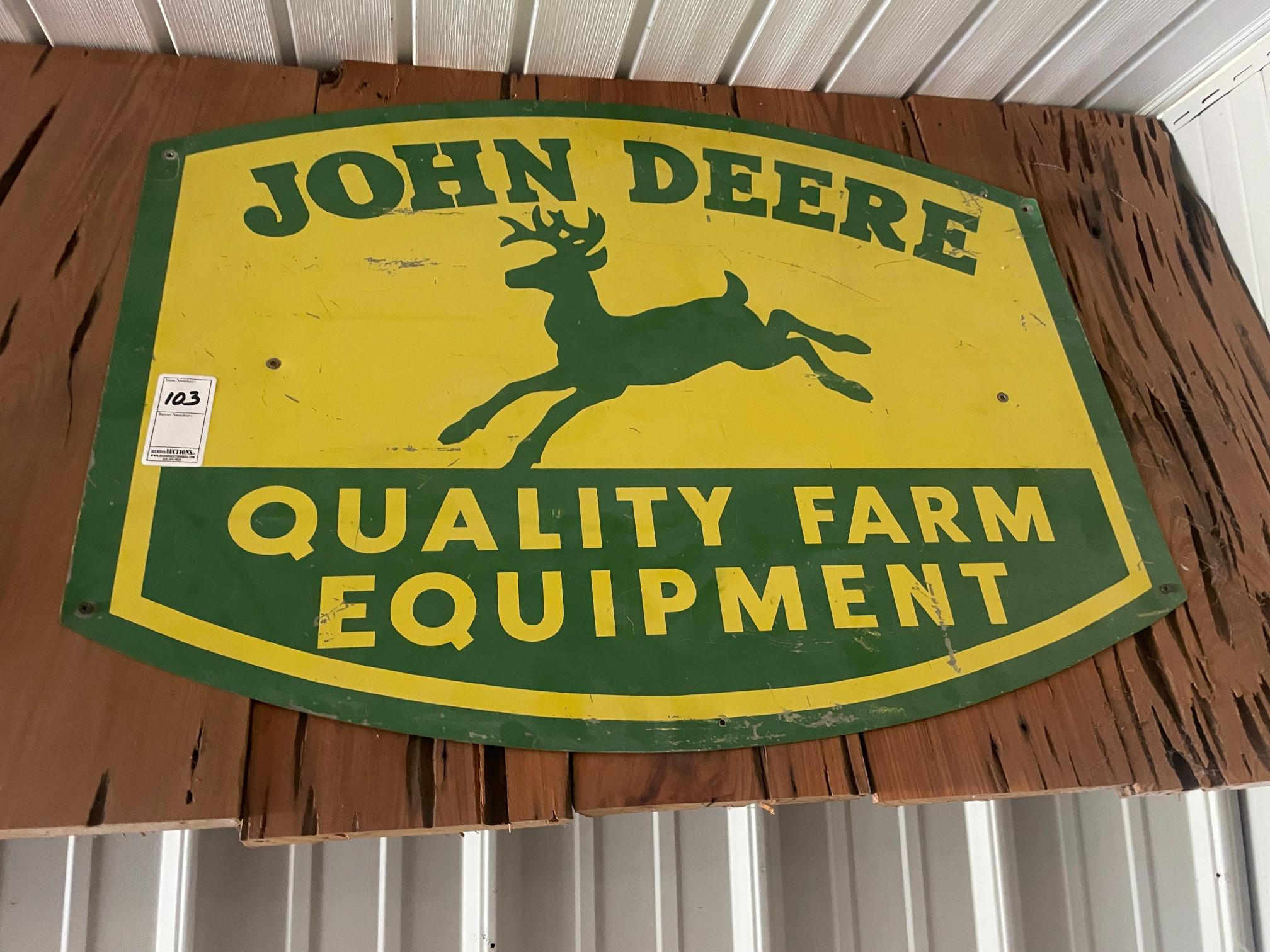 John Deere Quality Farm Metal Sign