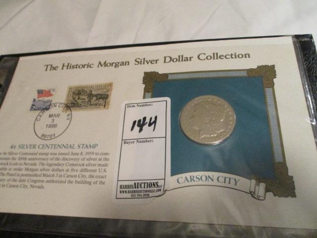 The Historic Morgan Silver Dollar Collection 5 Silver Dollars Assorted Mint Marks - O, F, CC, P, D