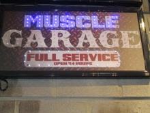 Muscle Garage LED Sign