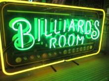 Billiards Room Neon Sign