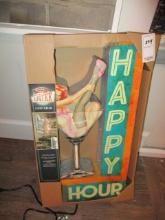 Happy Hour Lighted Sign