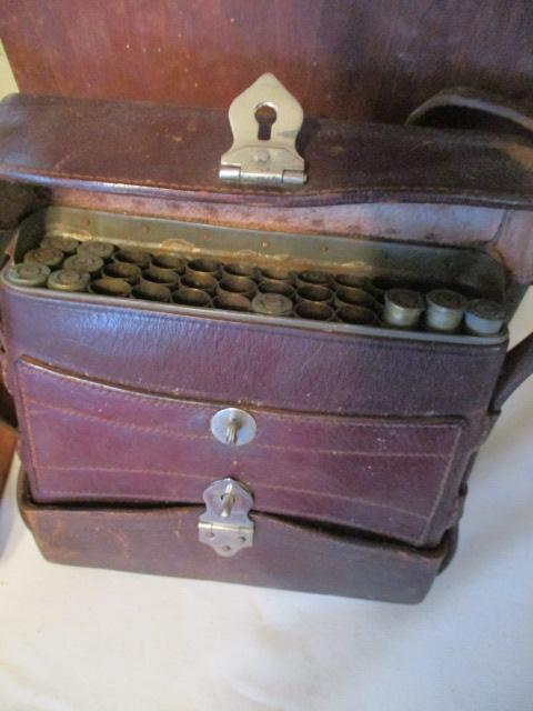 Vintage Leather Bullet Case