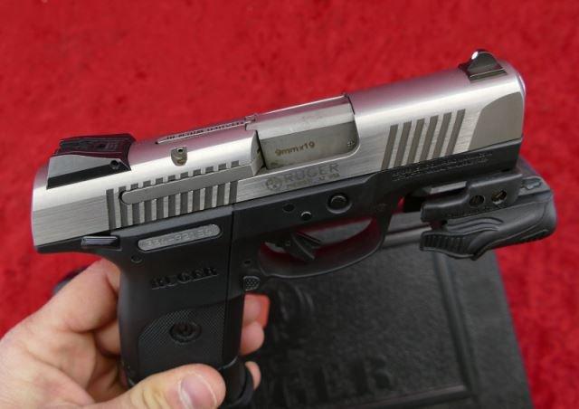 Ruger SR9C 9mm Pistol w/Crimson Trace Light