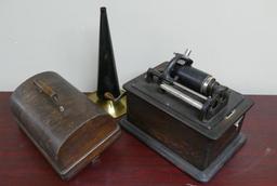 Edison Table Top Cylinder Record Player