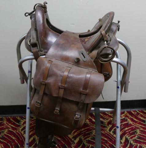 Early US McClellan Saddle & Saddle Bags