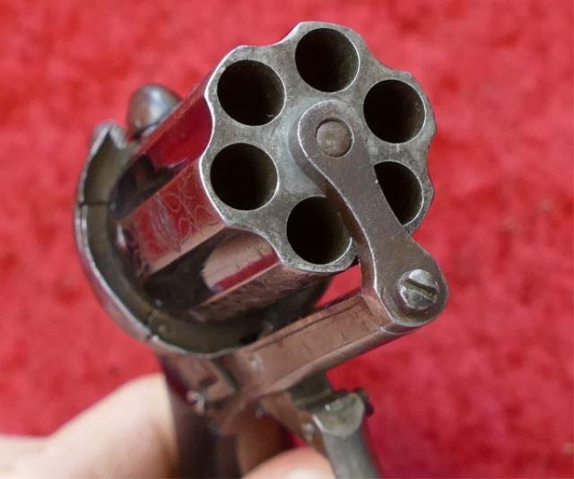 Folding Trigger Ladies Pin Fire Pocket Revolver