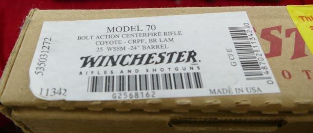 Winchester Model 70 25WSSM Coyote Rifle & Scope