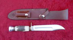 Marbles 2003 Custom Bowie Knife & Scabbard