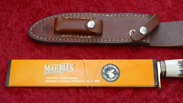 Marbles 2003 Custom Bowie Knife & Scabbard