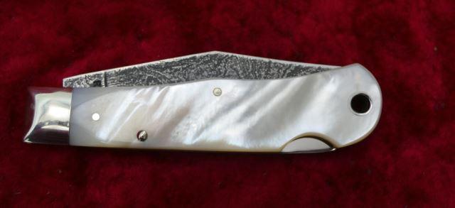 Remington Damascus Blade/Pearl Handle Bullet Knife