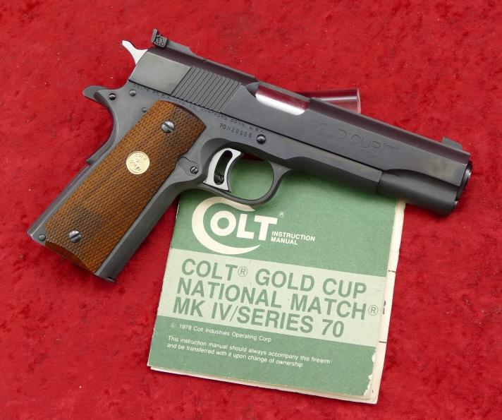 Colt Gold Cup National Match 45 cal. Pistol