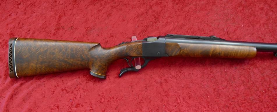 Custom Stocked Ruger No 1 Rifle in 458 WIN Mag cal