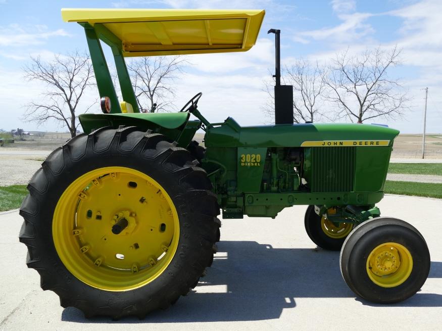 John Deere 3020 Diesel Tractor w/ ROP Canopy