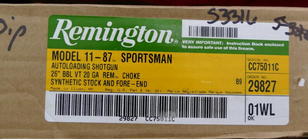 NIB Remington 20 ga 1187 Sportman Shotgun