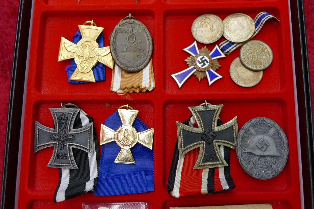 Grouping of WWII Nazi Badges, Awards & Insignia