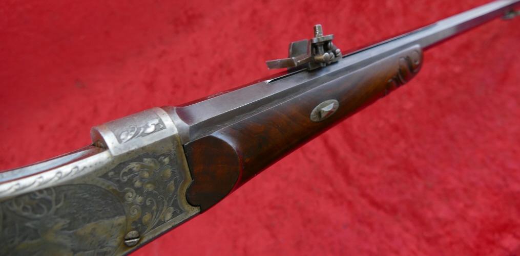 Fine Engraved German Schuetzen Rifle