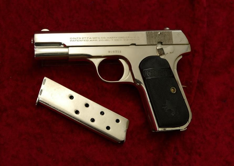 Nickel Finished Colt 1903 Pocket Pistol