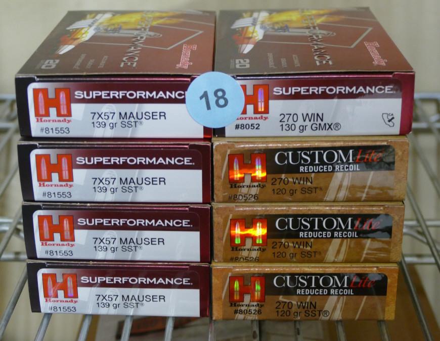80 rds 7x57 Mauser & 80 rds mixed 270 cal Ammo Lot