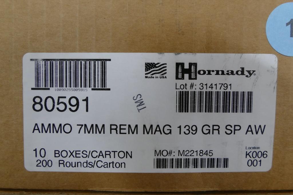 540 rds of 7mm REM Mag 139 GR Hornady Ammo