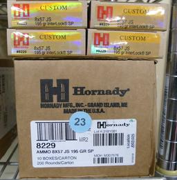 280 rds Hornady 8x57 JS Ammo