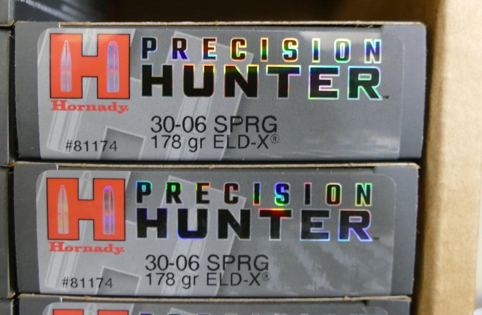 340 rds of 30-06 Hornady 150 & 178 GR Ammo