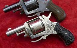 Pair of Antique Folding Trigger 32 cal Revolvers